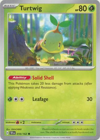 Scarlet & Violet: Temporal Forces: 010/162 - Turtwig - Common