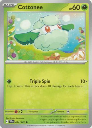 Scarlet & Violet: Temporal Forces: 014/162 - Cottonee - Common