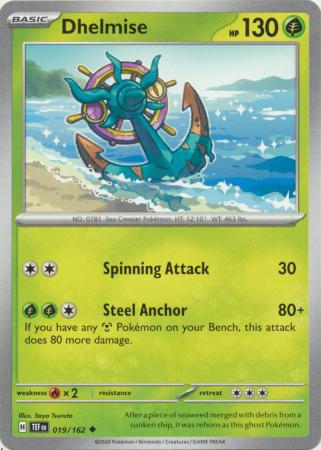 Scarlet & Violet: Temporal Forces: 019/162 - Dhelmise - Uncommon