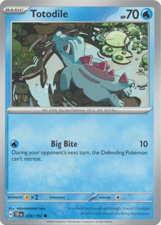 Scarlet & Violet: Temporal Forces: 039/162 - Totodile - Common