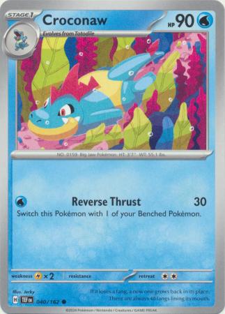 Scarlet & Violet: Temporal Forces: 040/162 - Croconaw - Common