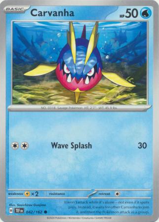 Scarlet & Violet: Temporal Forces: 042/162 - Carvanha - Common