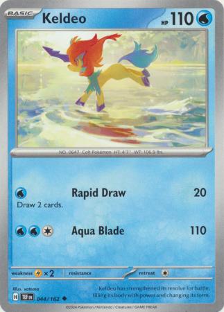 Scarlet & Violet: Temporal Forces: 044/162 - Keldeo - Uncommon