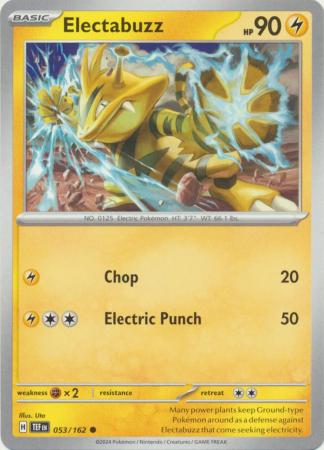 Scarlet & Violet: Temporal Forces: 053/162 - Electabuzz - Common
