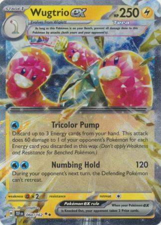 Scarlet & Violet: Temporal Forces: 060/162 - Wugtrio ex - Ultra Rare