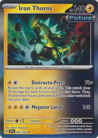 Scarlet & Violet: Temporal Forces: 062/162 - Iron Thorns - Holo Rare