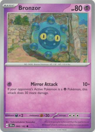 Scarlet & Violet: Temporal Forces: 068/162 - Bronzor - Common
