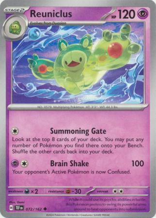 Scarlet & Violet: Temporal Forces: 072/162 - Reuniclus - Uncommon