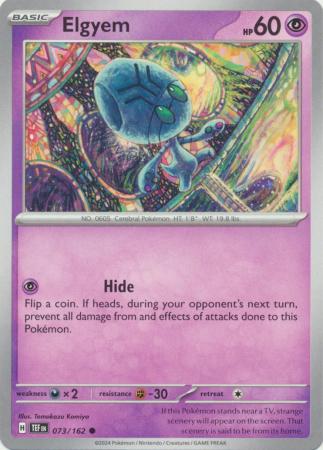Scarlet & Violet: Temporal Forces: 073/162 - Elgyem - Common