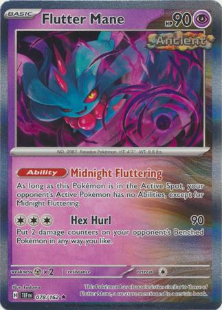 Scarlet & Violet: Temporal Forces: 078/162 - Flutter Mane - Holo Rare
