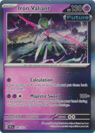 Scarlet & Violet: Temporal Forces: 080/162 - Iron Valiant - Holo Rare