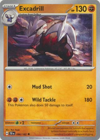 Scarlet & Violet: Temporal Forces: 086/162 - Excadrill - Uncommon