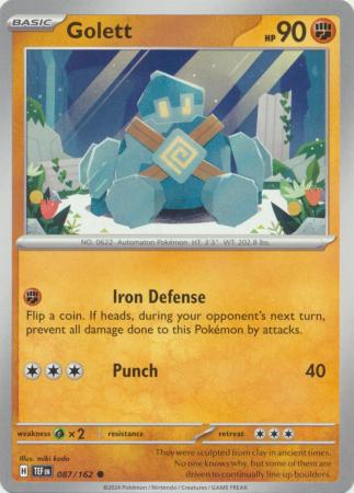 Scarlet & Violet: Temporal Forces: 087/162 - Golett - Common