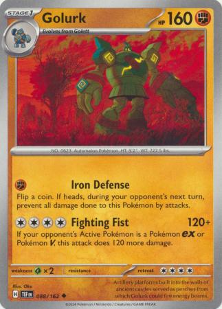 Scarlet & Violet: Temporal Forces: 088/162 - Golurk - Uncommon