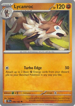 Scarlet & Violet: Temporal Forces: 090/162 - Lycanroc - Uncommon