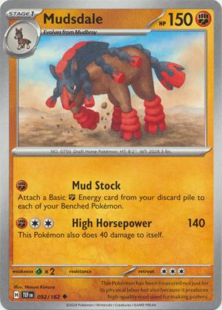 Scarlet & Violet: Temporal Forces: 092/162 - Mudsdale - Uncommon