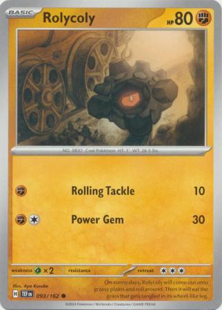 Scarlet & Violet: Temporal Forces: 093/162 - Rolycoly - Common