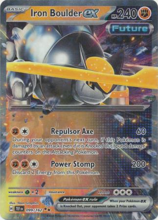 Scarlet & Violet: Temporal Forces: 099/162 - Iron Boulder ex - Ultra Rare