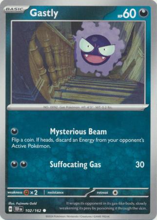 Scarlet & Violet: Temporal Forces: 102/162 - Gastly - Common