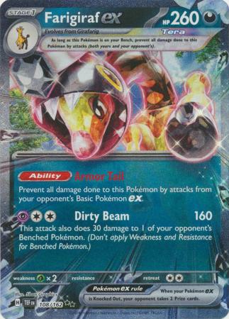 Scarlet & Violet: Temporal Forces: 108/162 - Farigiraf ex - Ultra Rare