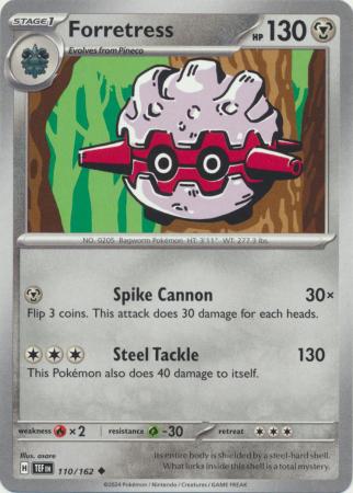 Scarlet & Violet: Temporal Forces: 110/162 - Forretress - Uncommon