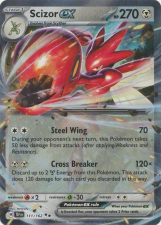 Scarlet & Violet: Temporal Forces: 111/162 - Scizor ex - Ultra Rare