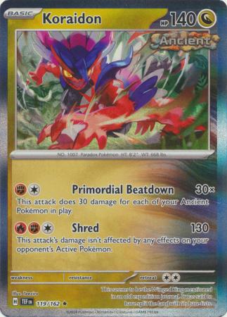 Scarlet & Violet: Temporal Forces: 119/162 -Koraidon -  Holo Rare