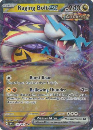 Scarlet & Violet: Temporal Forces: 123/162 - Raging Bolt ex - Ultra Rare