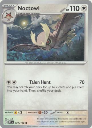 Scarlet & Violet: Temporal Forces: 127/162 - Noctowl - Common