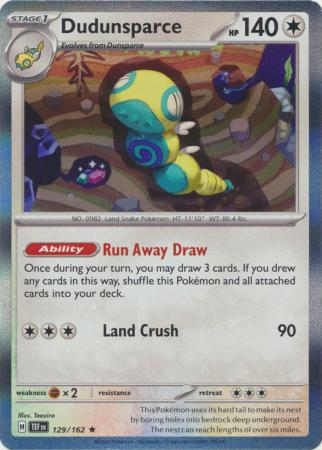 Scarlet & Violet: Temporal Forces: 129/162 - Dudunsparce - Holo Rare