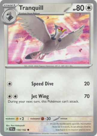 Scarlet & Violet: Temporal Forces: 134/162 - Tranquill - Common
