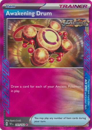 Scarlet & Violet: Temporal Forces: 141/162 - Awakening Drum - Ace Rare