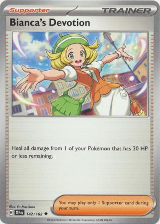Scarlet & Violet: Temporal Forces: 142/162 - Bianca's Devotion - Uncommon