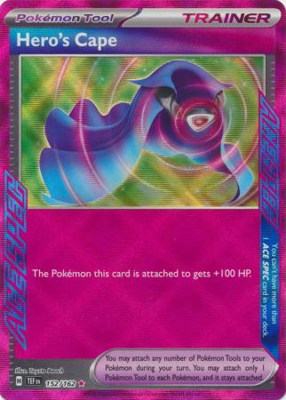 Scarlet & Violet: Temporal Forces: 152/162 - Hero's Cape - Ace Rare