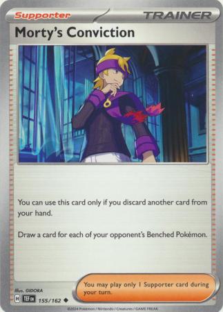 Scarlet & Violet: Temporal Forces: 155/162 - Morty's Conviction - Uncommon
