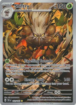 Scarlet & Violet: Temporal Forces: 163/162 - Shiftry - Illustration Rare