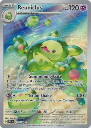Scarlet & Violet: Temporal Forces: 171/162 - Reuniclus - Illustration Rare