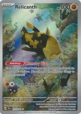 Scarlet & Violet: Temporal Forces: 173/162 - Relicanth - Illustration Rare