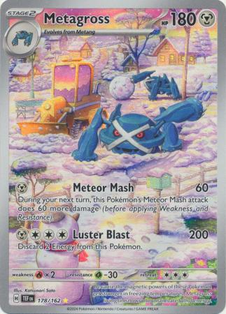 Scarlet & Violet: Temporal Forces: 178/162 - Metagross - Illustration Rare