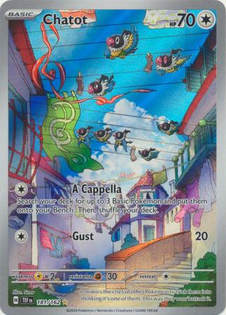 Scarlet & Violet: Temporal Forces: 181/162 - Chatot - Illustration Rare