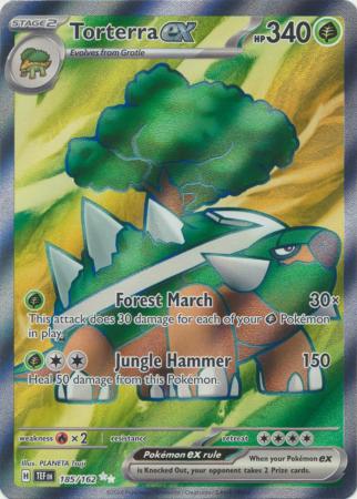 Scarlet & Violet: Temporal Forces: 185/162 - Torterra ex - Full Art Secret Rare