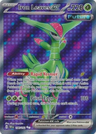 Scarlet & Violet: Temporal Forces: 186/162 - Iron Leaves ex - Full Art Secret Rare