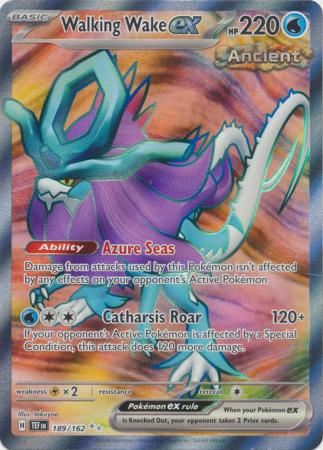 Scarlet & Violet: Temporal Forces: 189/162 - Walking Wake ex - Full Art Secret Rare