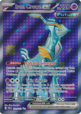 Scarlet & Violet: Temporal Forces: 191/162 - Iron Crown ex - Full Art Secret Rare