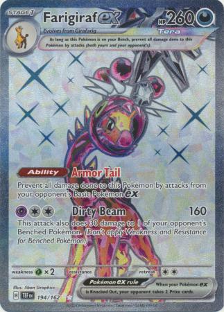Scarlet & Violet: Temporal Forces: 194/162 - Farigiraf ex - Full Art Secret Rare