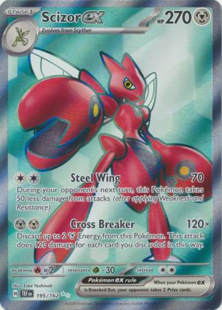 Scarlet & Violet: Temporal Forces: 195/162 - Scizor ex - Full Art Secret Rare
