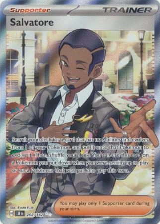 Scarlet & Violet: Temporal Forces: 202/162 - Salvatore - Full Art Secret Rare