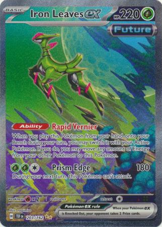 Scarlet & Violet: Temporal Forces: 203/162 - Iron Leaves ex - Special Illustration Rare