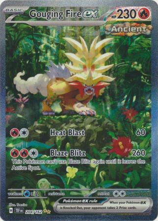 Scarlet & Violet: Temporal Forces: 204/162 - Gouging Fire ex - Special Illustration Rare