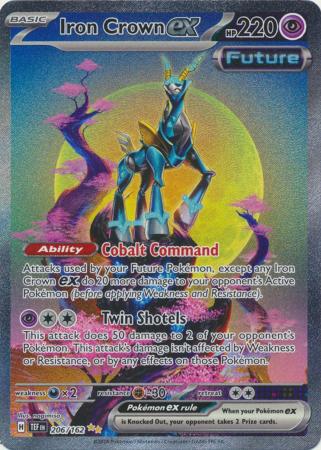 Scarlet & Violet: Temporal Forces: 206/162 - Iron Crown ex - Special Illustration Rare